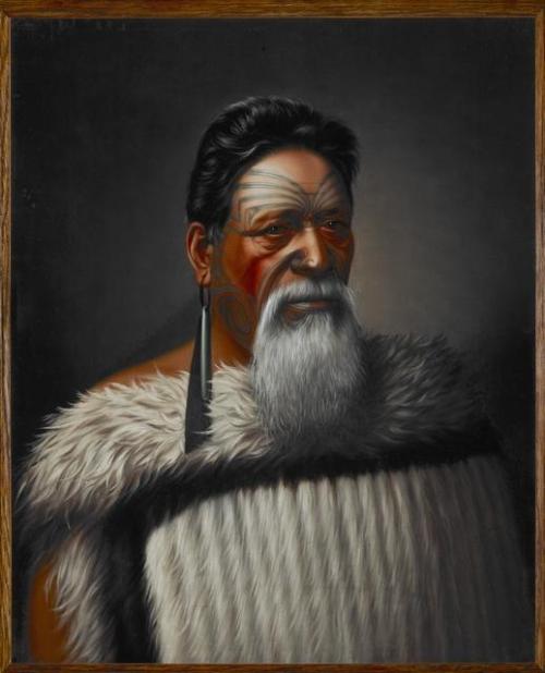 Maori portraits by Gottfried Lindauer. Click to see names