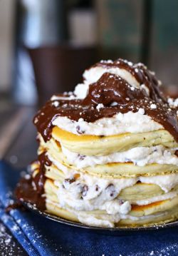 foodiebliss:  Cannoli PancakesSource: Kleinworth