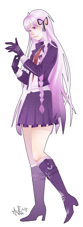 shadkatsart:Don’t let my previous DR posts fool you, Kirigiri is my second favorite. (Hina is first.