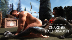 mmoboys:  Skyrim: Znake the Half Dragon (PornHub)Sorry
