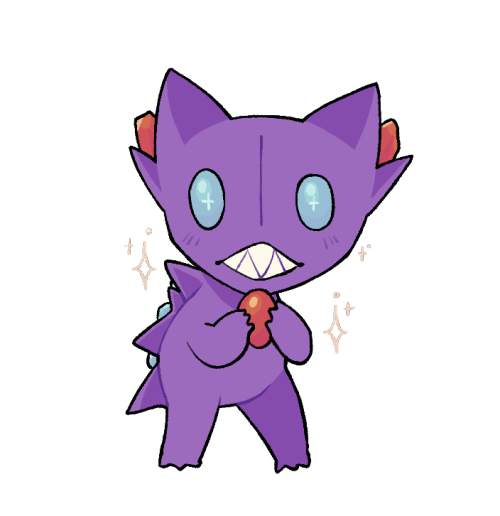 okayrigamarole:Sableye Pre-Evolution by @rival-ado !Thank you so much, they’re just so adorable! ✨