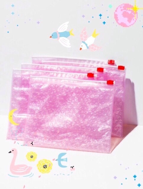 _5 pink pouchesBUBBLE WRAP EDITIONget 20% off using my link