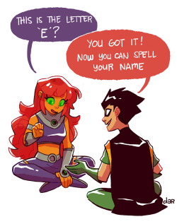 Dar-Draws: Headcanon: There’s One Language That Starfire Wasnt Able To Get From