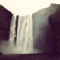 Holy waterfall batman. (at Skógafoss)