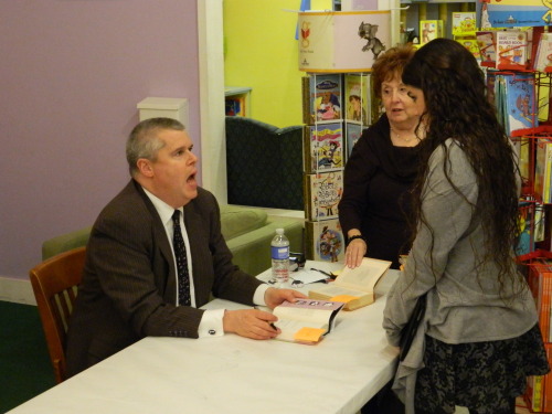 Today I met my favourite author of the last 13 years, Lemony Snicket/Daniel Handler. As you can clea