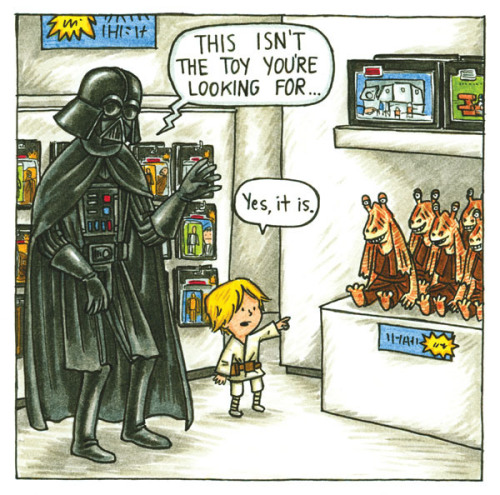 brianmichaelbendis: Darth Vader and Son - By Jeffrey Brown