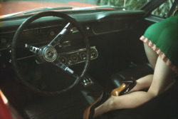 luxury-car-divas:  Girl in carGirls and cars