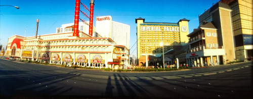 Harrah’s and Imperial Palace, Las Vegas Strip, c. 1995Photo by Hank deLespinasse, Remember When Las 