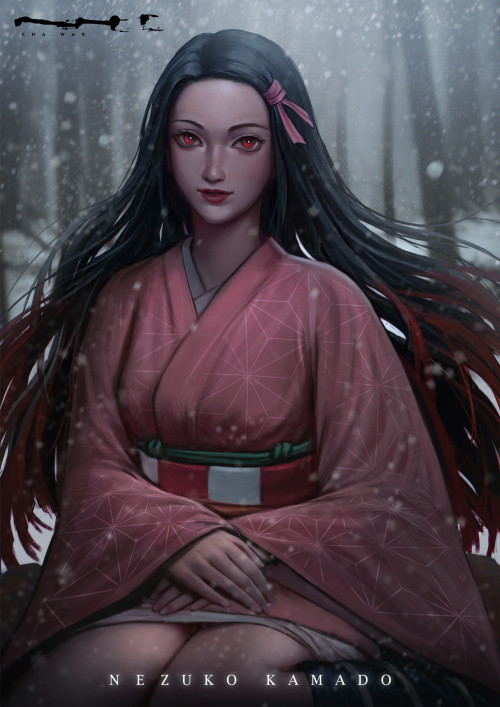 Demon Slayer - Nezuko Kamado - Fanart CHA WAKhttps://www.artstation.com/artwork/B1lB5r 