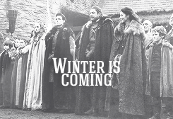 aryastarks:  Winter is coming, warned the Stark words, and truly it had come for