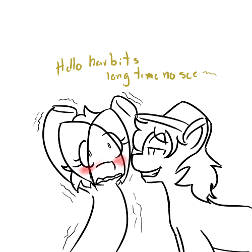 ask-ponyghost:  What a way to say “hi” -///- Roasty Toast  Hartbits  Teehee!