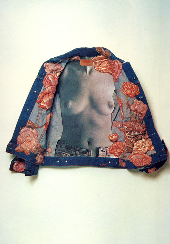 sleepingside: homemade denim jacket photo from “american denim” (1975) by peter