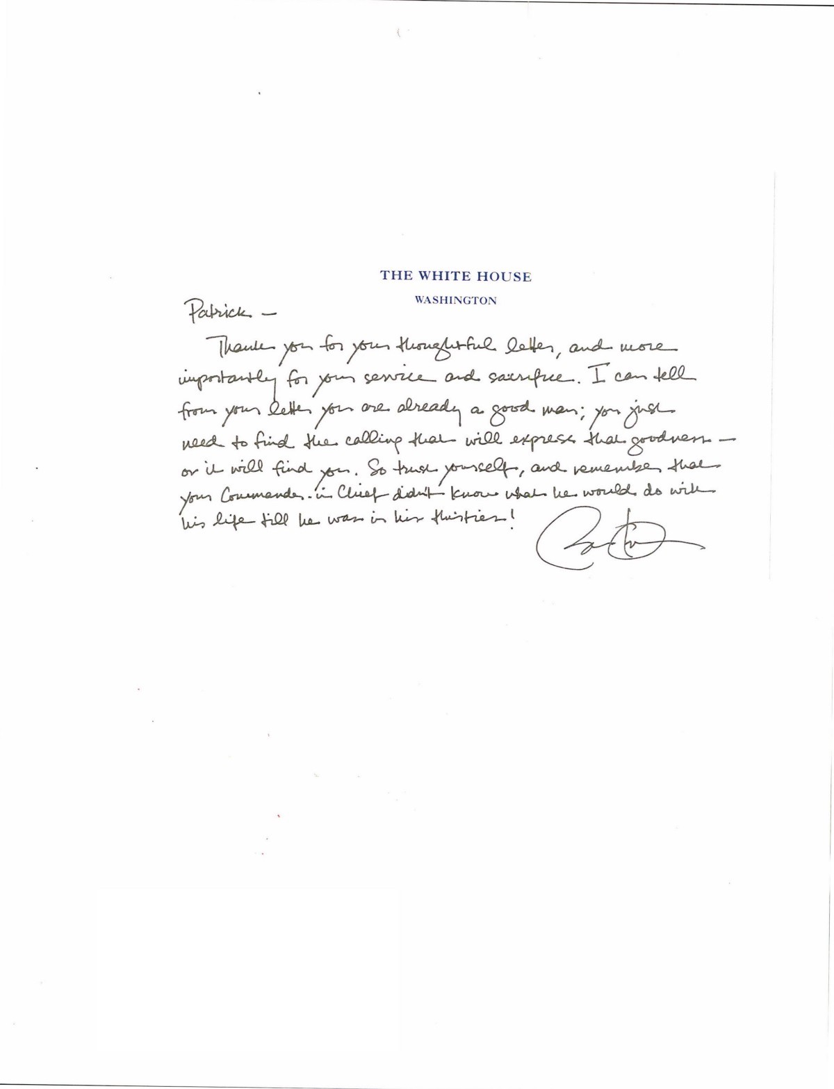 Letters To President Obama