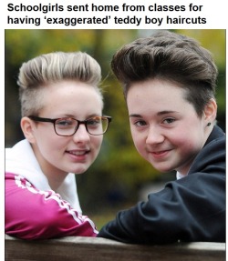 alphaeve:  actionables:  motherfucking-q:  actionables:  I mean, I’m not burning bras or shit, but this is disgusting. DailyMail readers, ladies and gentleman.  They look gorgeous. I’m jealous, I could never look that good with that haircut.  The