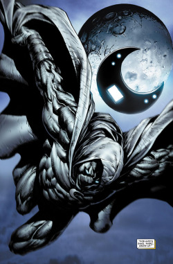 marvel-dc-art:  Moon Knight v5 #11 - “One Son Lost” (2007) pencil &amp; ink by Mico Suayan color by Frank D’Armata