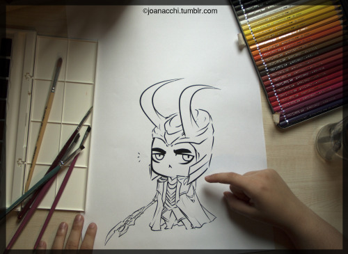 joanacchi:Loki does not like it when people mess with his Helmet.The last illustration is available 