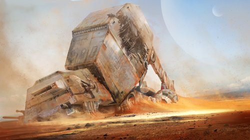 cinemagorgeous:  Tributes to the ruined vehicles of Star Wars, by artist Tysen Johnson. 