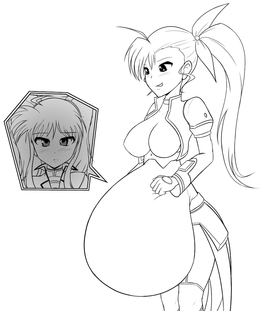 For their sketch this month Black Vivio requested Vivio (from Magical Girl Lyrical