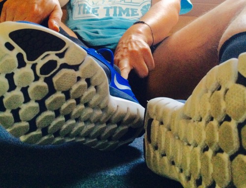 goldtoesocks:  A Little run 😉 they’re sweaty as hell! Try ‘em out! #my