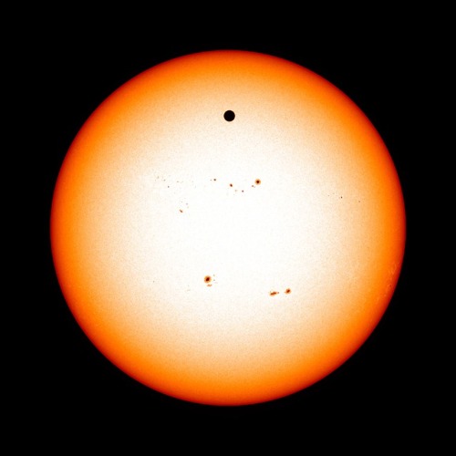 space-pics:Venus transiting the Sun [4096x4096]