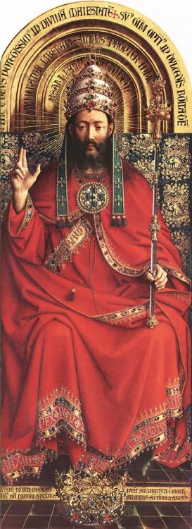 artist-vaneyck: The Ghent Altar (detail), 1432, Jan van EyckMedium: oil,wood