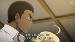 kingdomheartsddd:  revyspite:  afatblackfairy:  IS THIS AN ACTUAL ANIME? AND THE BLACK CHARACTER DOESN’T LOOK STEREOTYPICAL????? SIGN ME THE FUCK UP! What anime is this?  It’s called Young Black Jack. Pretty interesting watch and it’s also a classic.