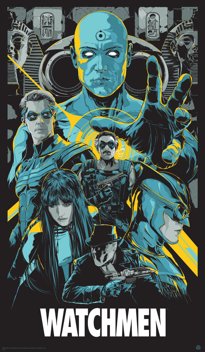 geek-mythology-blog:  Watchmen (2009) Mondo Movie Poster By Ken Taylor