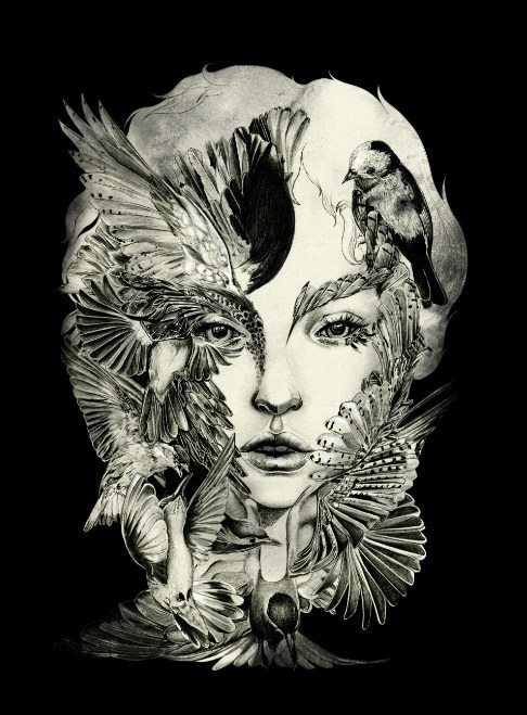 artforadults:  more from of two minds series by kristal melson aka automatika (tumblr)