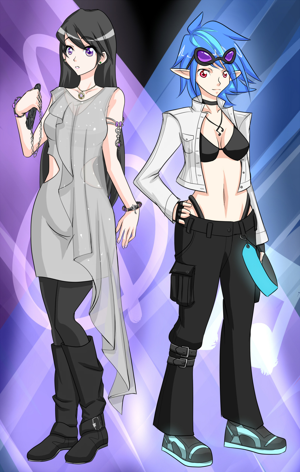 smexayflyboii:  jonfawkes:  Tavi and Scratch are ready for a night on the town. Higher