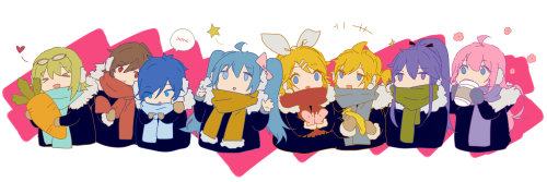 ikerens:  “Warm winter series.” Y (*ﾟ▽ﾟ*) | (｡･ω･)ﾉﾞ |  ❤ |  ★LUKA★ | GUMI |  ♥♥♥ |   KAITO・MEIKO |   ⁄(⁄ ⁄•⁄ω⁄•⁄ ⁄)⁄ |   ✿ by Prophet初 ※ Permission to reprint was granted by the