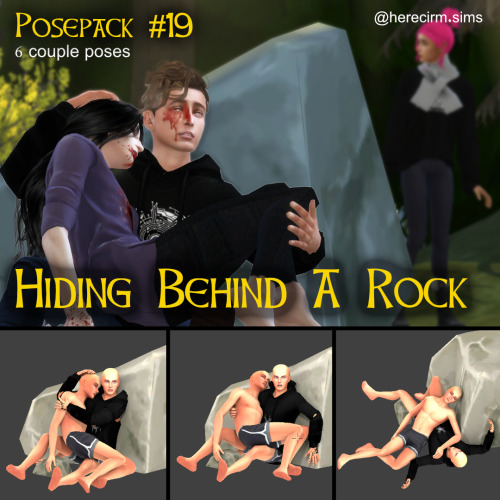 Posepack #19: Hiding Behind A RockWhat an imaginative title, I blow myself away sometimes. Anyway; t