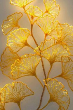 pearl-nautilus:Little Ginkgo studies: Embroidered