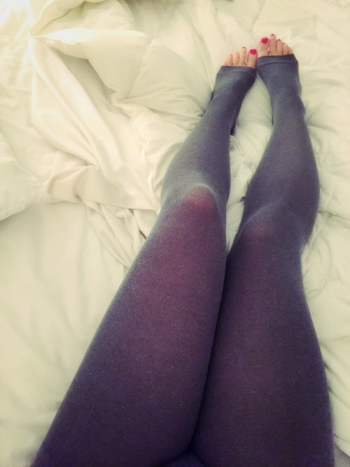 Ororo brought home some new tights. A couple pair she didn’t realize were footless, but I stil