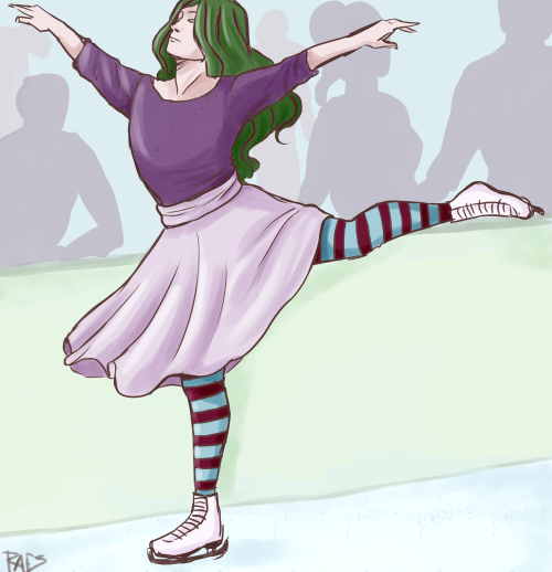 tadoshoneybuns:  Hockey player Tadokoro is on his way to practice when he spots the gorgeous and graceful figure skater Makishima. An au me and @cartoonsinthemorning had thought of a very long while ago.  