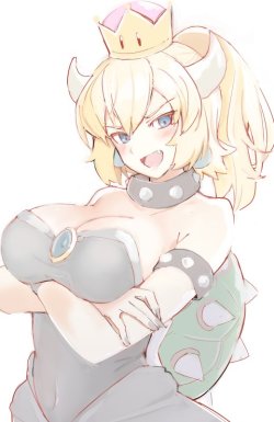 the-lewd-factory:  dekoi2501post: もぶさんのツイート: “クッパ姫しこ… ” Bowsette is my fantasy girl tbh. Follow me for more lewd content, guaranteed! ^-^