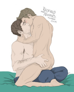 redfieldandnivans:  What do we do on our down time? Well. This. ~ Art © RedfieldandNivans.Tumblr.com ~ 