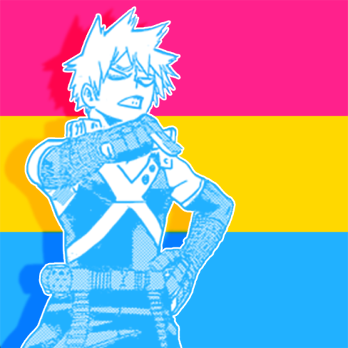screaming-nope: Panromantic Bakugou icons requested by Anon!Free to use, just reblog!Requests are op