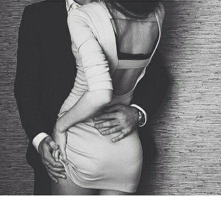 myclassywife:  I love that hand placement on her back. Not low enough for a grab, but just low enough to tease.~ The Wife ~