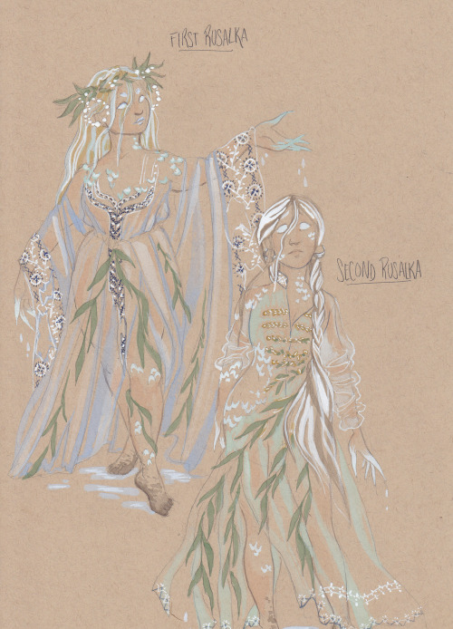 Designs for a hypothetical production of Na rusalchyn velykden, or The Water Nymph’s Holiday, 