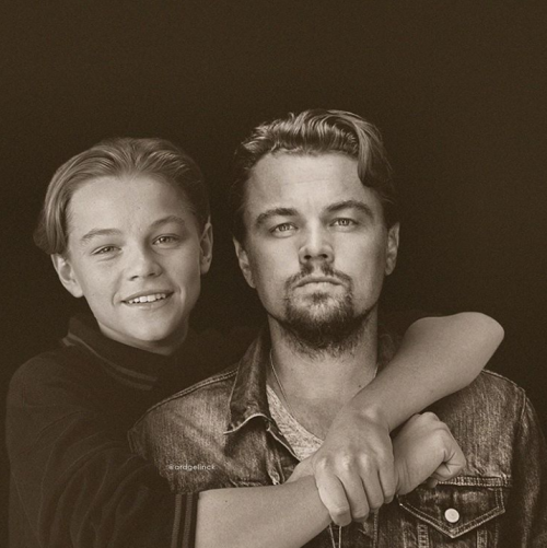 canarybobs:justdailyreads:60 Celebrities photoshopped side-by-side with their younger selves to show