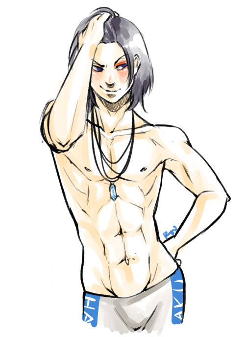 shannaroooooo:   Swimmer Toudou wants to fight!  I have no words. 