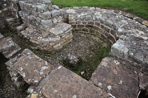 The Severan Fort, Vindolanda Roman Fort, Northumberland, 29.4.18.These buildings belong to an earlie