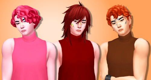 9 Male Hairs in Sorbets Remix9 masculine hairs in all 76 Sorbets Remix ColoursCredits to @tainoodles