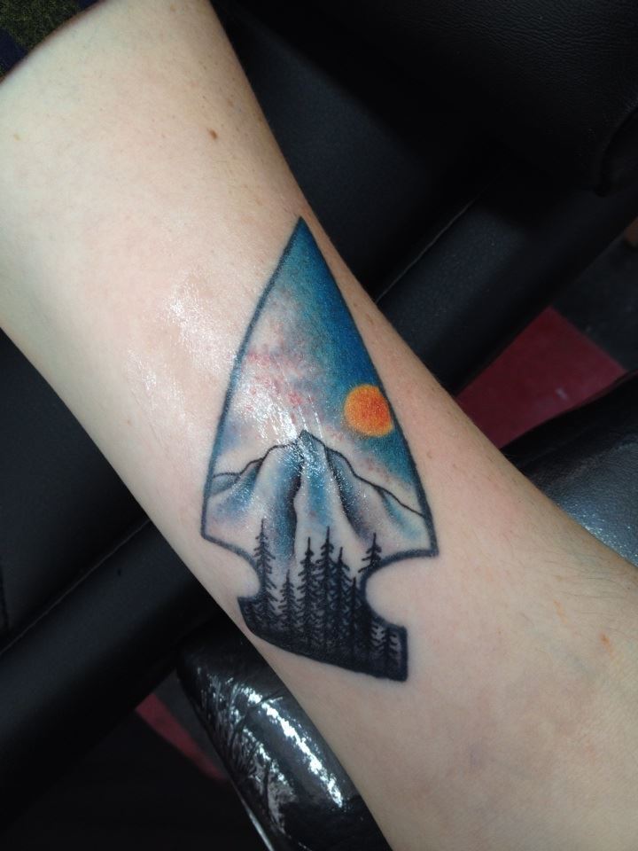 fuckyeahtattoos:  Got my two arrowheads filled by Etzel at The Parlour Tattoo in