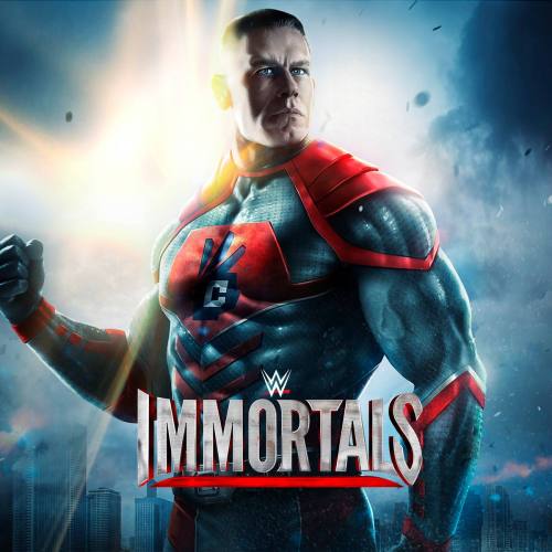 Stuff from WWE and Netherealm’s upcoming mobile game WWE Immortals. Cena is seriously wearing some kinda New 52 Superman type of costume… At least they remembered that one Bella is bigger than the other.