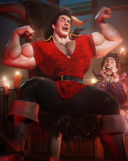 “No one’s slick as Gaston No one’s quick as Gaston No one’s neck’s as 