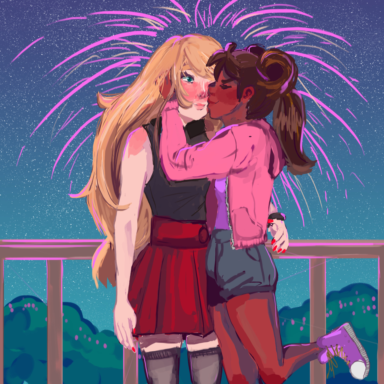 doopels:  dont even try to tell me these two aren’t the cutest girlfriends bc you’d
