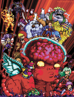 the-shut-in-manifesto:  Paul Robertson’s contribution to the Darkstalkers Tribute from UDON