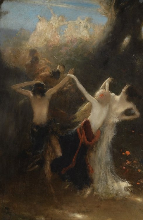 Nikolaos Gyzis  -  Dance of the Nymphs  (detail) Greek, 1842-1901 Oil on canvas