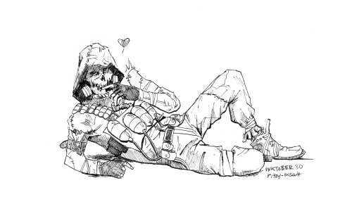 ritzy-biscuit: inktober 30 Anonymous requested an AK Scarecrow well…there you go lol